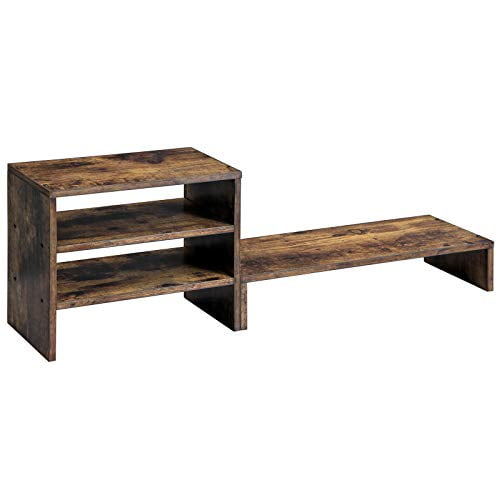 Folders 33 x 7.8 Inches File Organizer with Storage SONGMICS Monitor Stand Riser for Computer Office Accessories Rustic Brown ULLD102BY Separate Desktop Organizer with Shelves Folders 33 x 7.8 Inches File Organizer with Storage SONGMICS Monitor Stand Riser for Computer Office Accessories Rustic Brown ULLD102BY Separate Desktop Organizer with Shelves